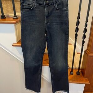 MOTHER The Insider Crop Step Fray size 30